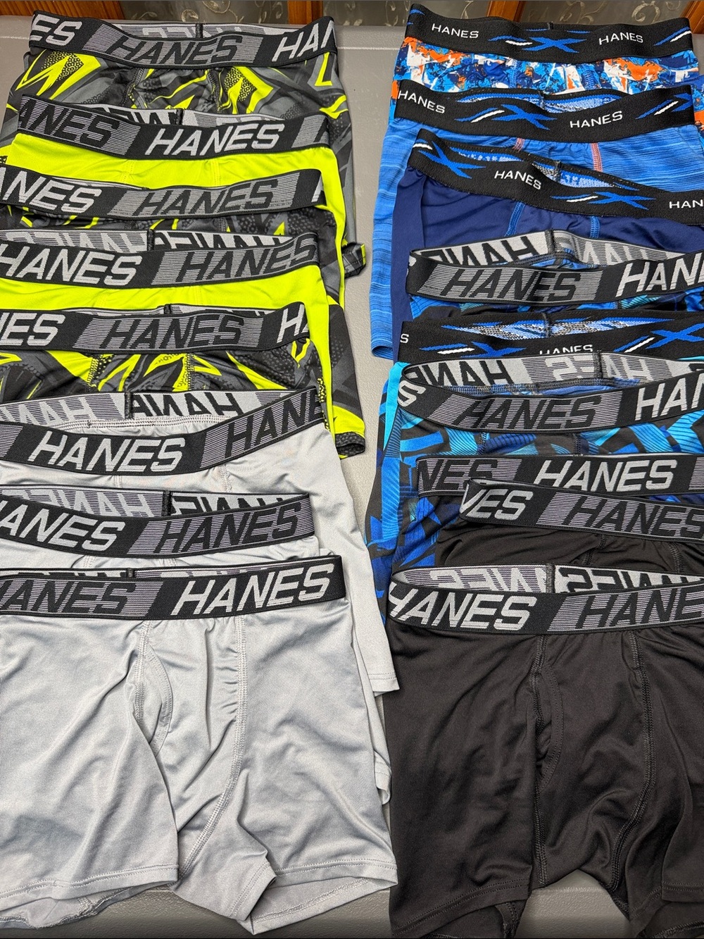 Kid’s Hanes X-Temp Performance Boxer Briefs (17 pair)